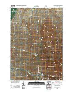 Jeff Davis Peak Montana Historical topographic map, 1:24000 scale, 7.5 X 7.5 Minute, Year 2011