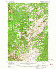 Jefferson City Montana Historical topographic map, 1:62500 scale, 15 X 15 Minute, Year 1950