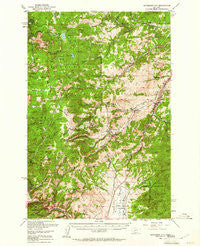Jefferson City Montana Historical topographic map, 1:62500 scale, 15 X 15 Minute, Year 1950