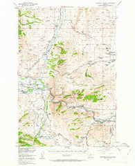 Jefferson Island Montana Historical topographic map, 1:62500 scale, 15 X 15 Minute, Year 1950