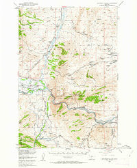 Jefferson Island Montana Historical topographic map, 1:62500 scale, 15 X 15 Minute, Year 1950