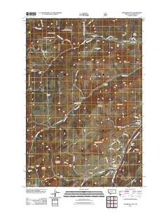 Jefferson City Montana Historical topographic map, 1:24000 scale, 7.5 X 7.5 Minute, Year 2011