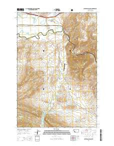 Jefferson Island Montana Current topographic map, 1:24000 scale, 7.5 X 7.5 Minute, Year 2014