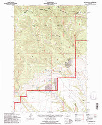 Jellison Place Montana Historical topographic map, 1:24000 scale, 7.5 X 7.5 Minute, Year 1995