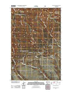 Jellison Place Montana Historical topographic map, 1:24000 scale, 7.5 X 7.5 Minute, Year 2011