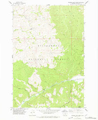 Jennings Camp Creek Montana Historical topographic map, 1:24000 scale, 7.5 X 7.5 Minute, Year 1977