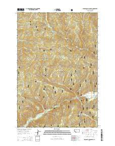 Jennings Camp Creek Montana Current topographic map, 1:24000 scale, 7.5 X 7.5 Minute, Year 2014