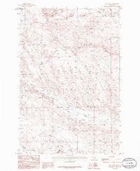 Jim Coulee Montana Historical topographic map, 1:24000 scale, 7.5 X 7.5 Minute, Year 1986