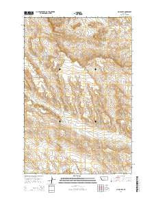 Jim Coulee Montana Current topographic map, 1:24000 scale, 7.5 X 7.5 Minute, Year 2014