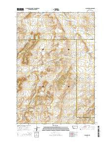 Jim Creek Montana Current topographic map, 1:24000 scale, 7.5 X 7.5 Minute, Year 2014