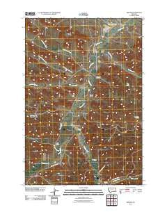 Jimtown Montana Historical topographic map, 1:24000 scale, 7.5 X 7.5 Minute, Year 2011