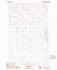 Johannson Coulee Montana Historical topographic map, 1:24000 scale, 7.5 X 7.5 Minute, Year 1986