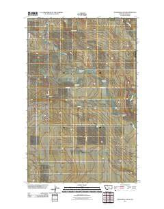 Johannson Coulee Montana Historical topographic map, 1:24000 scale, 7.5 X 7.5 Minute, Year 2011