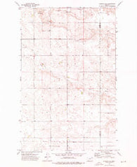 Johnnys Hill Montana Historical topographic map, 1:24000 scale, 7.5 X 7.5 Minute, Year 1973