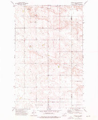 Johnnys Hill Montana Historical topographic map, 1:24000 scale, 7.5 X 7.5 Minute, Year 1973