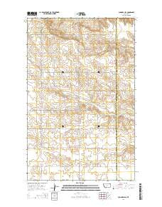 Johnnys Hill Montana Current topographic map, 1:24000 scale, 7.5 X 7.5 Minute, Year 2014
