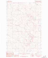 Johnson Coulee East Montana Historical topographic map, 1:24000 scale, 7.5 X 7.5 Minute, Year 1983