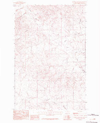 Johnson Coulee West Montana Historical topographic map, 1:24000 scale, 7.5 X 7.5 Minute, Year 1983
