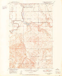 Johnson Lake Montana Historical topographic map, 1:24000 scale, 7.5 X 7.5 Minute, Year 1950