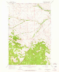 Johnson Mountain Montana Historical topographic map, 1:24000 scale, 7.5 X 7.5 Minute, Year 1962