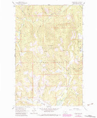 Johnson Peak Montana Historical topographic map, 1:24000 scale, 7.5 X 7.5 Minute, Year 1962