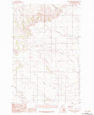 Johnson Reservoir NE Montana Historical topographic map, 1:24000 scale, 7.5 X 7.5 Minute, Year 1983