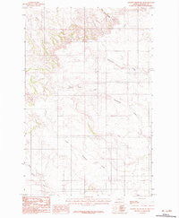 Johnson Reservoir NE Montana Historical topographic map, 1:24000 scale, 7.5 X 7.5 Minute, Year 1983