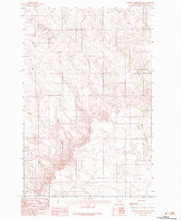 Johnson Reservoir NW Montana Historical topographic map, 1:24000 scale, 7.5 X 7.5 Minute, Year 1983