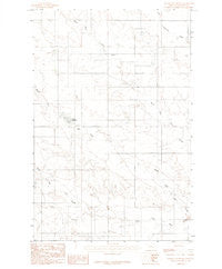 Johnson Reservoir Montana Historical topographic map, 1:24000 scale, 7.5 X 7.5 Minute, Year 1983