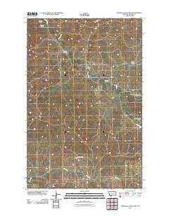 Johnson Coulee West Montana Historical topographic map, 1:24000 scale, 7.5 X 7.5 Minute, Year 2011