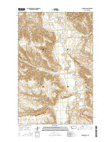 Johnson Dam Montana Current topographic map, 1:24000 scale, 7.5 X 7.5 Minute, Year 2014