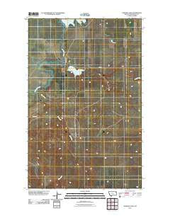Johnson Lake Montana Historical topographic map, 1:24000 scale, 7.5 X 7.5 Minute, Year 2011