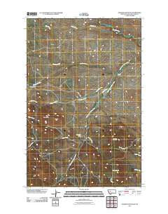 Johnson Mountain Montana Historical topographic map, 1:24000 scale, 7.5 X 7.5 Minute, Year 2011