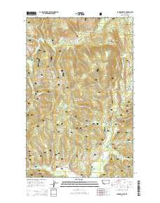 Johnson Peak Montana Current topographic map, 1:24000 scale, 7.5 X 7.5 Minute, Year 2014