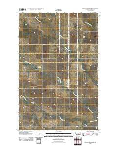 Johnson Reservoir Montana Historical topographic map, 1:24000 scale, 7.5 X 7.5 Minute, Year 2011