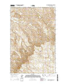 Johnson Reservoir NW Montana Current topographic map, 1:24000 scale, 7.5 X 7.5 Minute, Year 2014