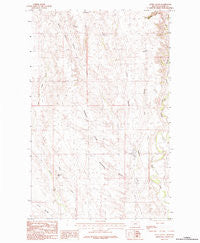 Jones Coulee Montana Historical topographic map, 1:24000 scale, 7.5 X 7.5 Minute, Year 1984