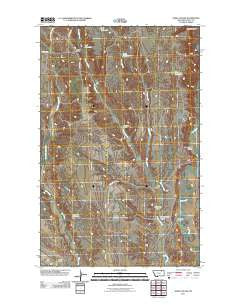Jones Coulee Montana Historical topographic map, 1:24000 scale, 7.5 X 7.5 Minute, Year 2011