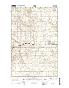 Joplin Montana Current topographic map, 1:24000 scale, 7.5 X 7.5 Minute, Year 2014