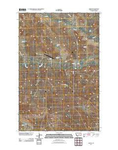 Jordan Montana Historical topographic map, 1:24000 scale, 7.5 X 7.5 Minute, Year 2011