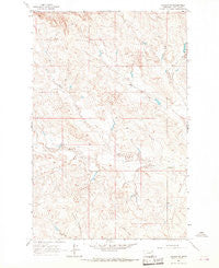 Jordan NE Montana Historical topographic map, 1:24000 scale, 7.5 X 7.5 Minute, Year 1964