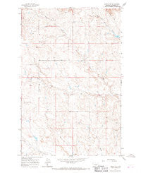 Jordan NW Montana Historical topographic map, 1:24000 scale, 7.5 X 7.5 Minute, Year 1964