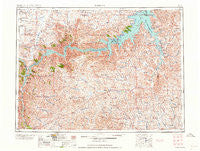 Jordan Montana Historical topographic map, 1:250000 scale, 1 X 2 Degree, Year 1964