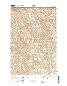 Jordan NE Montana Current topographic map, 1:24000 scale, 7.5 X 7.5 Minute, Year 2014