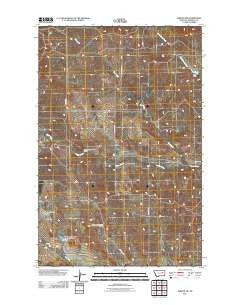 Jordan NW Montana Historical topographic map, 1:24000 scale, 7.5 X 7.5 Minute, Year 2011