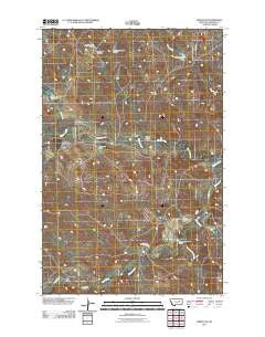 Jordan SE Montana Historical topographic map, 1:24000 scale, 7.5 X 7.5 Minute, Year 2011