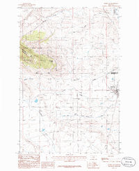 Judith Gap Montana Historical topographic map, 1:24000 scale, 7.5 X 7.5 Minute, Year 1986