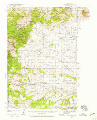 Judith Peak Montana Historical topographic map, 1:62500 scale, 15 X 15 Minute, Year 1941