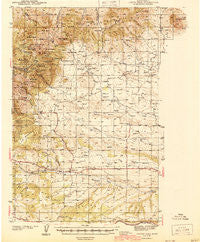Judith Peak Montana Historical topographic map, 1:62500 scale, 15 X 15 Minute, Year 1944