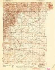 Judith Peak Montana Historical topographic map, 1:62500 scale, 15 X 15 Minute, Year 1944
